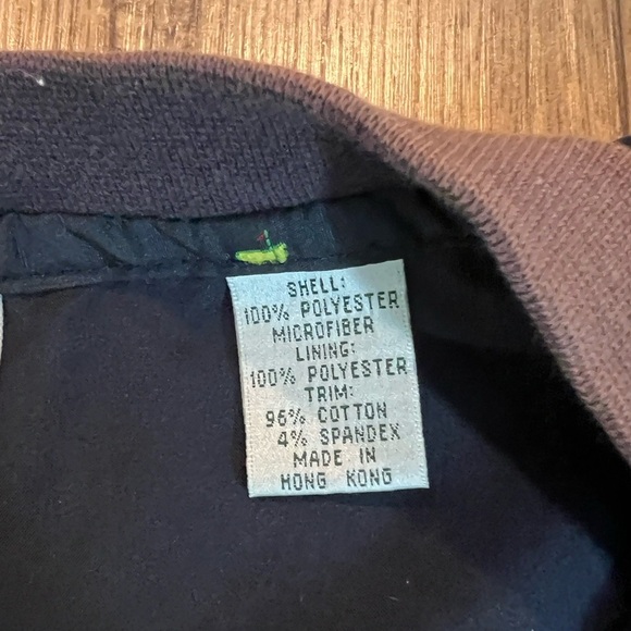 Masters Golf Vest Mens XL Navy V Neck Pullover Windbreaker Jacket Pockets EUC - Picture 4 of 5